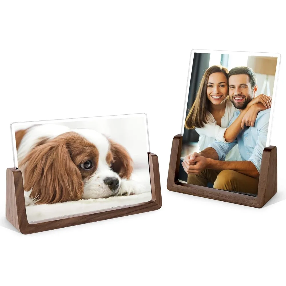 Rustic Wood Frame Set 4x6 inch with Acrylic Covers for Tabletop Display Horizontal Vertical
Rustic Wood Frame Set 4x6 inch with Acrylic Covers for Tabletop Display Horizontal Vertical