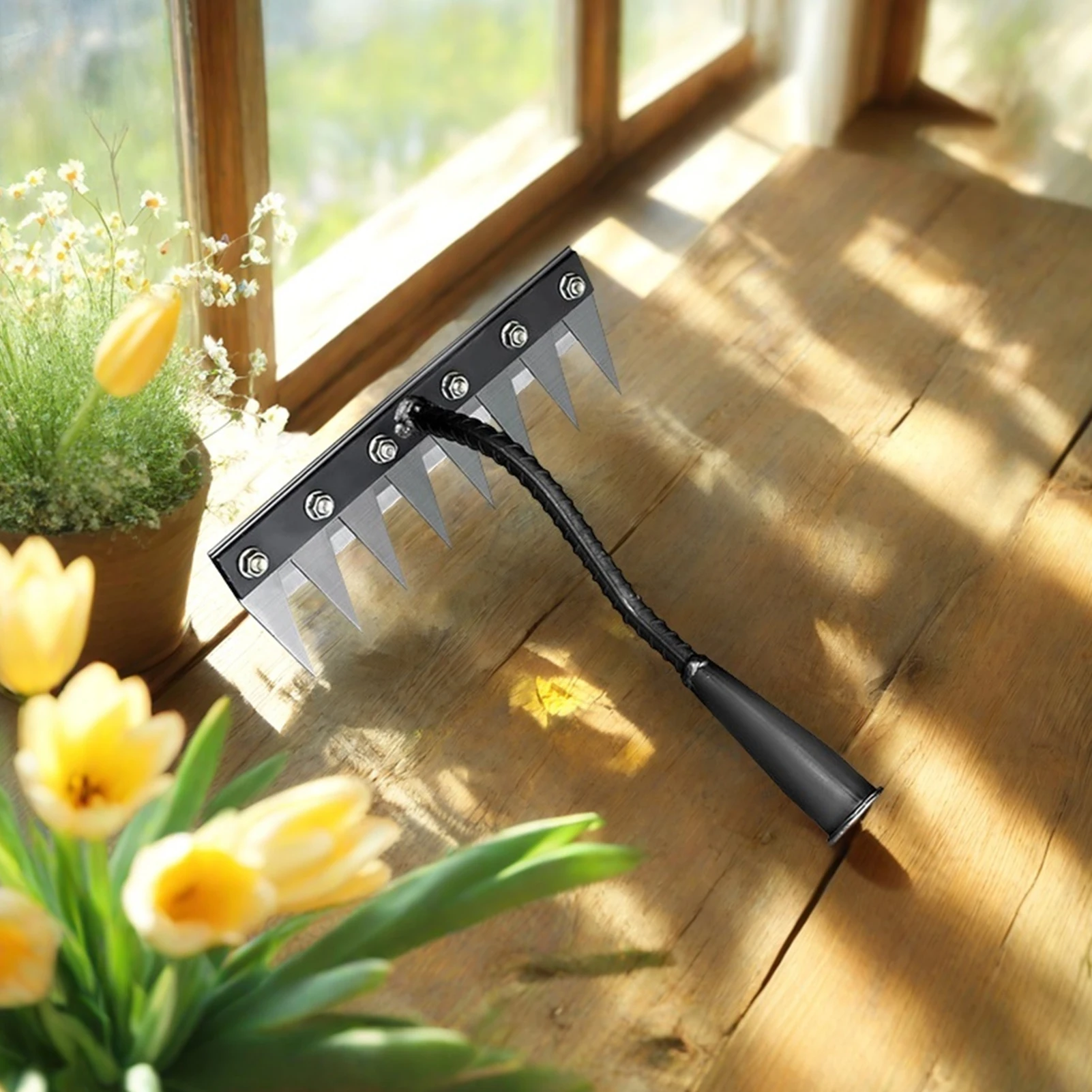 Gardening Sharp Tines Rake Sharp Tines Easy to Operate Rake for Weeding Ditching Loosening Soil
Gardening Sharp Tines Rake Sharp Tines Easy to Operate Rake for Weeding Ditching Loosening Soil