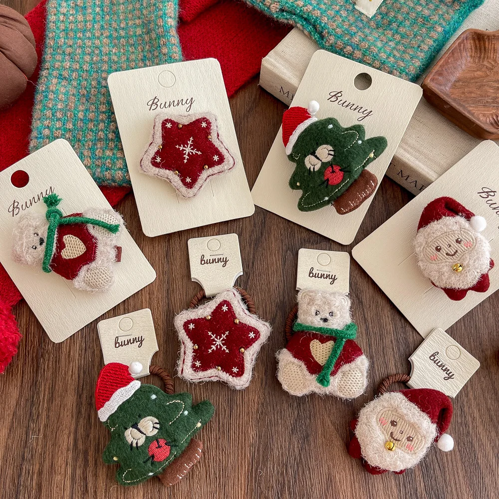 Рождественская мультяшная пентаграмма, детская заколка, повязка на голову с плюшевым мишкой, фетровая елочная аксессуары для волос, модная и милая прическа
Рождественская мультяшная пентаграмма, детская заколка, повязка на голову с плюшевым мишкой, фетровая елочная аксессуары для волос, модная и милая прическа