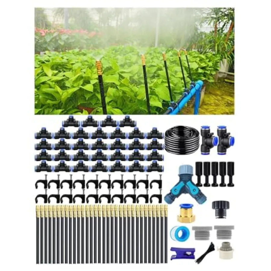 Drip Irrigation System 360 Adjustable Mist Sprayer Nozzle High Volume Water Flow Rotating Sprinkler Head for Garden Patio Potte
Drip Irrigation System 360 Adjustable Mist Sprayer Nozzle High Volume Water Flow Rotating Sprinkler Head for Garden Patio Potte