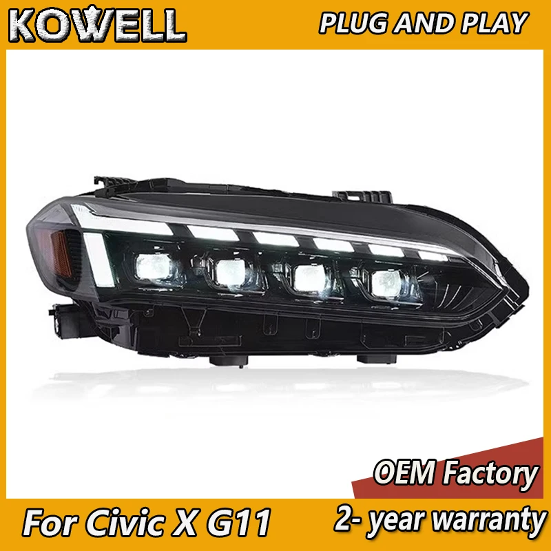 Car Styling for Honda Civic 11th Headlight 2022 Civic X Head Light G11 DRL Turn Signal Low High Beam Projector Lens
Car Styling for Honda Civic 11th Headlight 2022 Civic X Head Light G11 DRL Turn Signal Low High Beam Projector Lens