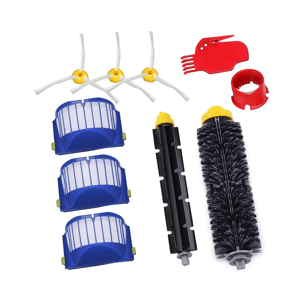 Vaccum Cleaner Accessories Replacement Parts Roller Brush Side Brush HEPA Filter Copatible for iRobot Roomba 600 Series
Vaccum Cleaner Accessories Replacement Parts Roller Brush Side Brush HEPA Filter Copatible for iRobot Roomba 600 Series