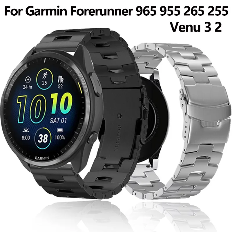 22mm Metal Titanium Strap for Garmin Forerunner 265 255 965 955 745 Fashion Wristband for Garmin Venu 3/Vivoactive 4 Accessories
22mm Metal Titanium Strap for Garmin Forerunner 265 255 965 955 745 Fashion Wristband for Garmin Venu 3/Vivoactive 4 Accessories