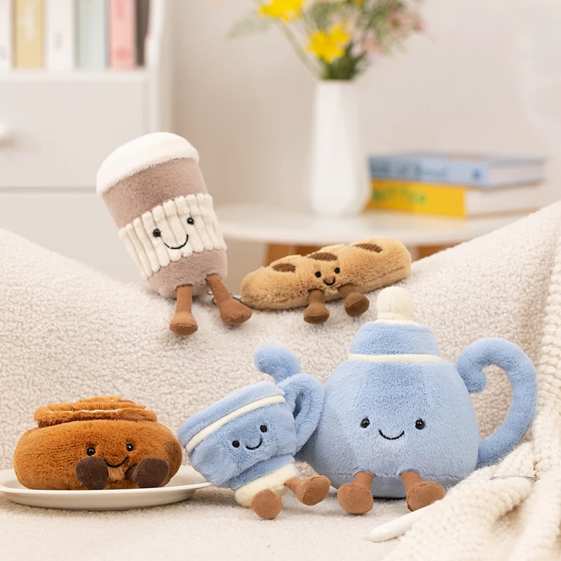 Cartoon Baguette Cinnamon Roll Teapot Coffee Cup Plush Keychain Pendant Home Decor Toy Gift for Kids
Cartoon Baguette Cinnamon Roll Teapot Coffee Cup Plush Keychain Pendant Home Decor Toy Gift for Kids