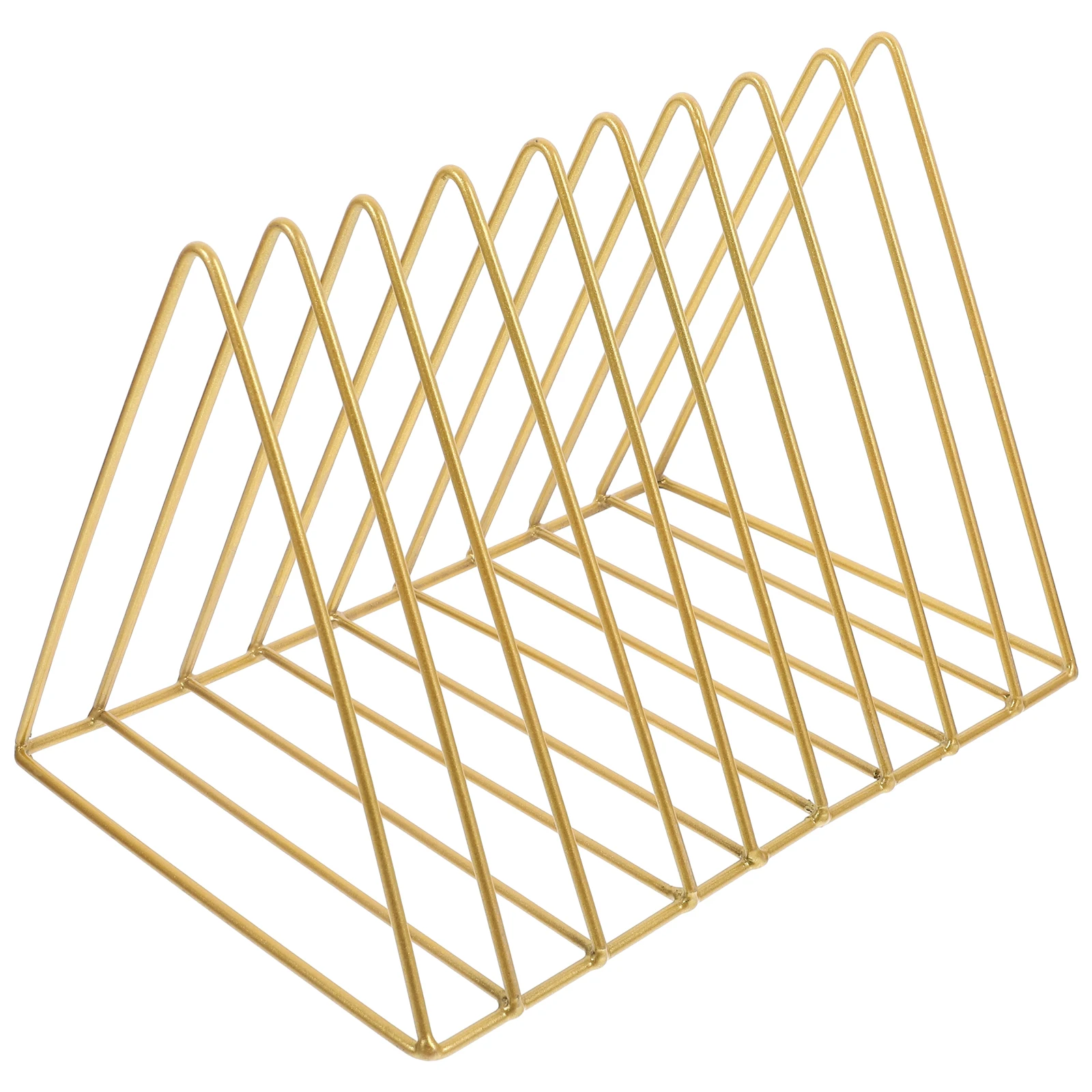 Large Capacity Triangle Iron Bookshelf Storage Rack Golden Desktop Organizer File Holder Office Supplies Multi Function
Large Capacity Triangle Iron Bookshelf Storage Rack Golden Desktop Organizer File Holder Office Supplies Multi Function