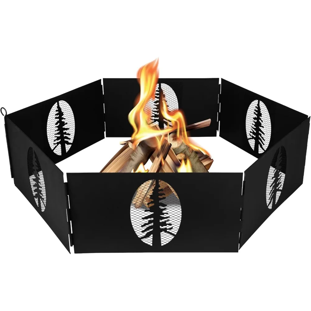 Heavy Duty Steel Fire Pit Ring - 27" Wide, Hinged & Collapsible Design with Storage Bag for Portable Camping
Heavy Duty Steel Fire Pit Ring - 27" Wide, Hinged & Collapsible Design with Storage Bag for Portable Camping