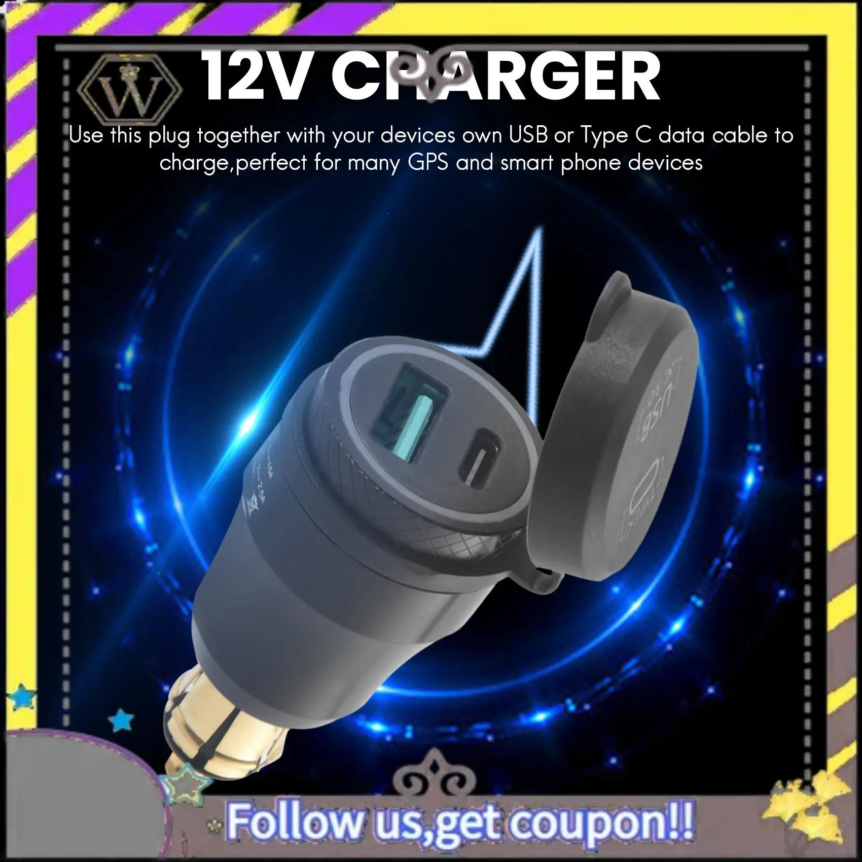 ABXV-Motorcycle Waterproof Fast Charger With Usb Type-C Port 12V/24V Qc3.0 Power Adapter Hella Din Plug Socket For Bmw Ducati Tr
ABXV-Motorcycle Waterproof Fast Charger With Usb Type-C Port 12V/24V Qc3.0 Power Adapter Hella Din Plug Socket For Bmw Ducati Tr