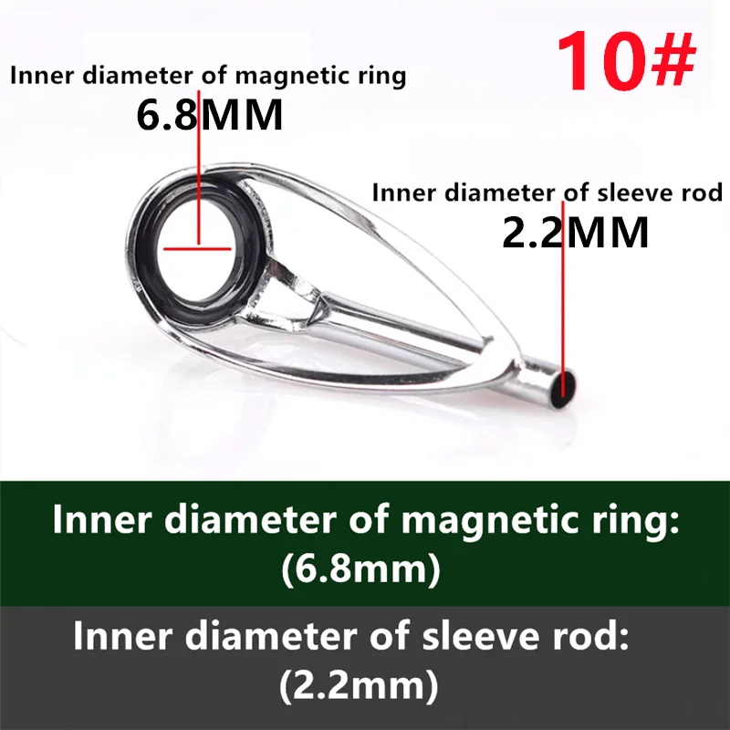 10# DIY Anti Entanglement Guide Eye, Top Ring, Fishing Rod, Micro Tip Ring, Ceramic Threaded Ring, Fishing Gear Accessories
10# DIY Anti Entanglement Guide Eye, Top Ring, Fishing Rod, Micro Tip Ring, Ceramic Threaded Ring, Fishing Gear Accessories