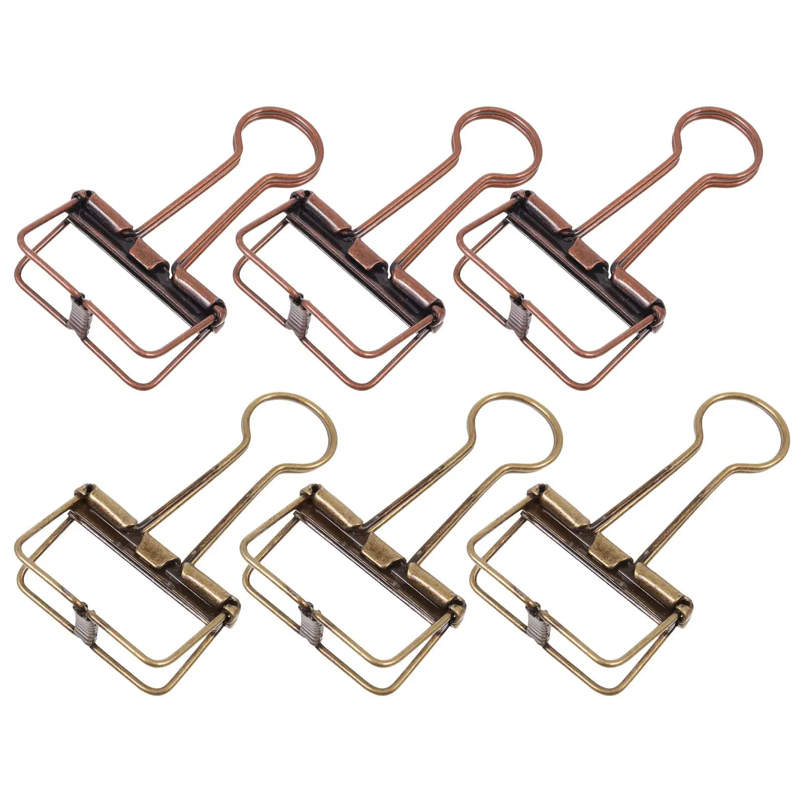 6pcs Bronze Retro Dovetail Clips Hollow Paper Organizer Binder Document Metal Stationery Office School Supplies Students
6pcs Bronze Retro Dovetail Clips Hollow Paper Organizer Binder Document Metal Stationery Office School Supplies Students