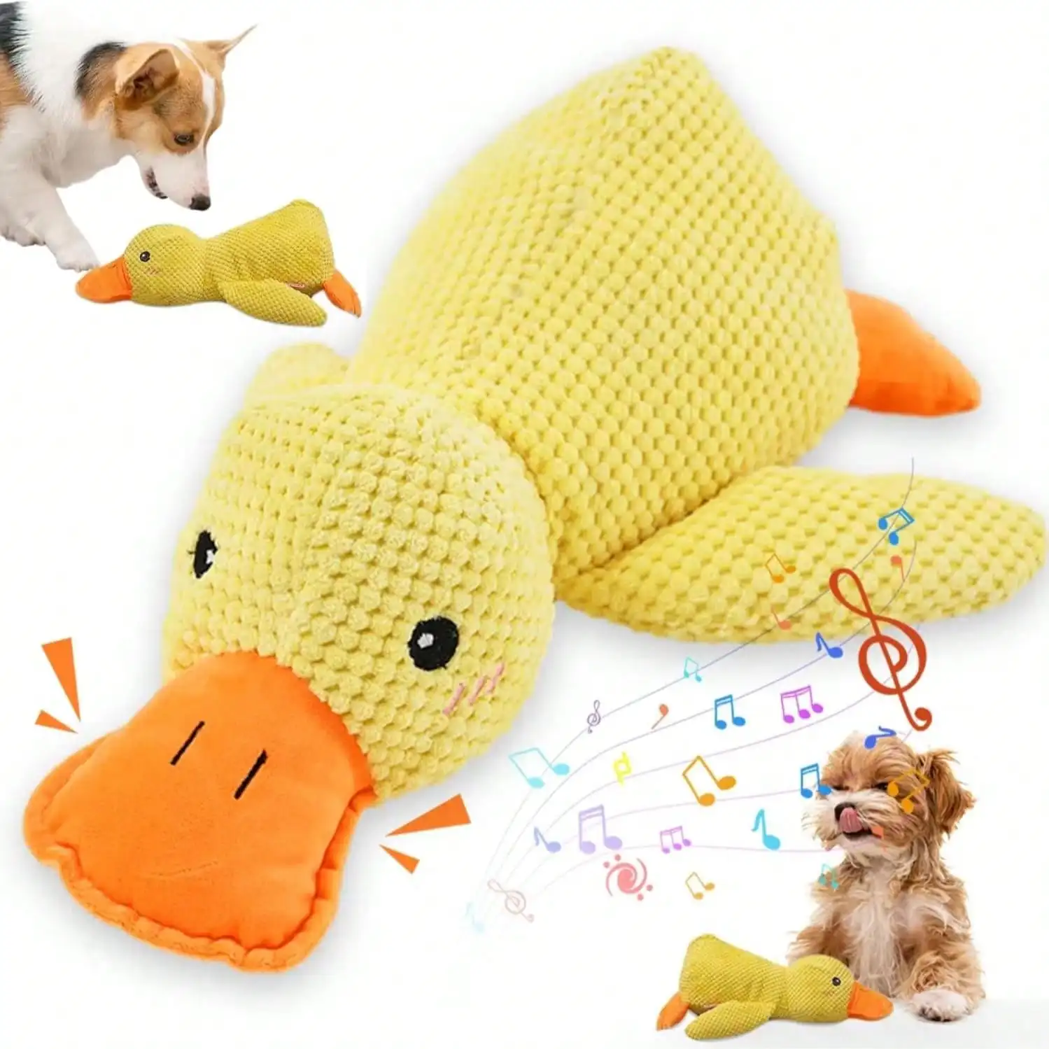 1pc Pet Dog Toy Plush Squeaky Duck Toy - Suitable For Medium/Large Dogs Chew Toy, Cute Dog Companion Gift
1pc Pet Dog Toy Plush Squeaky Duck Toy - Suitable For Medium/Large Dogs Chew Toy, Cute Dog Companion Gift