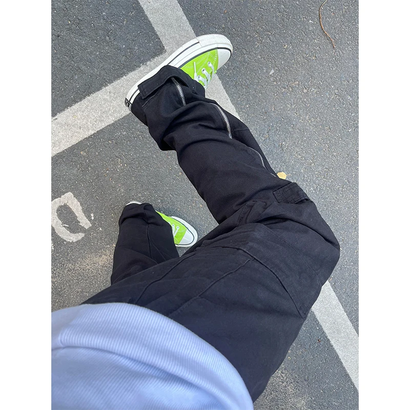 Винтажные мужские рабочие брюки с молниями на манжетах, в американском стиле парашютиста, с большими карманами, модные брендовые прямые брюки для лесорубов
Винтажные мужские рабочие брюки с молниями на манжетах, в американском стиле парашютиста, с большими карманами, модные брендовые прямые брюки для лесорубов