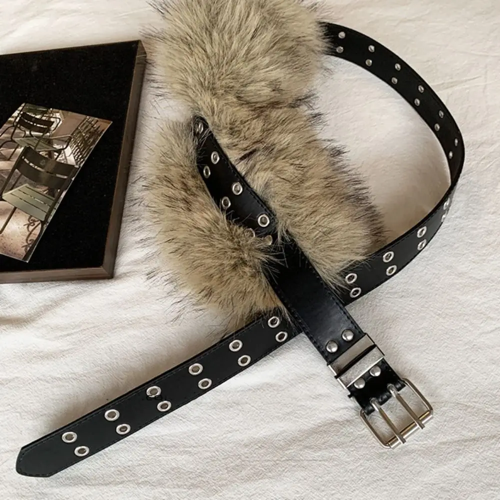 Vintage PU Leather Leather Fur Belt Rivet Faux Fur Belt Western Style Versatile Y2K Waistband Dress Decoration
Vintage PU Leather Leather Fur Belt Rivet Faux Fur Belt Western Style Versatile Y2K Waistband Dress Decoration