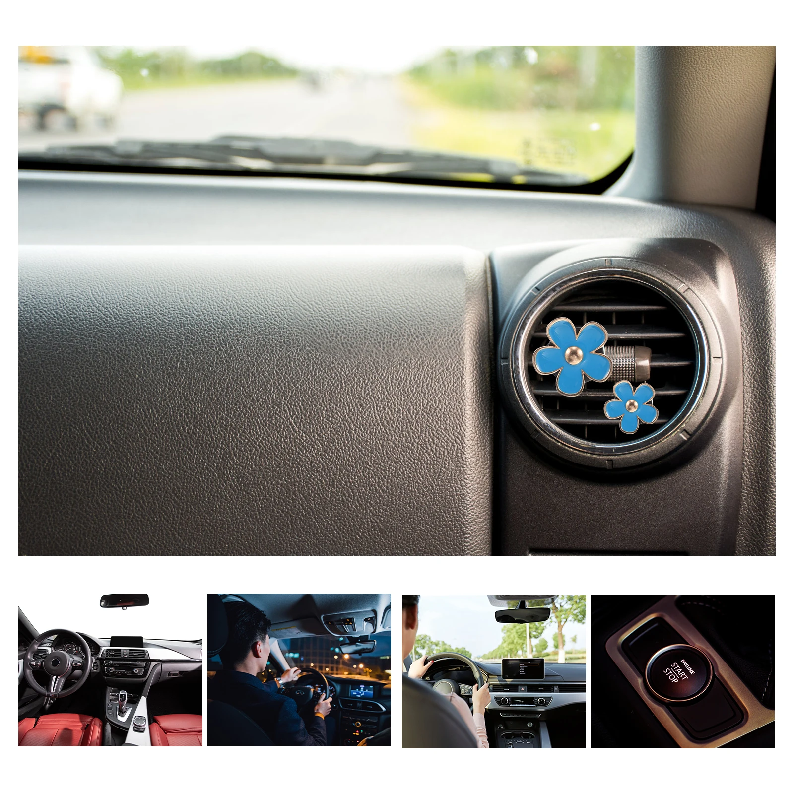 4pcs Little Daisy Perfume Freshener Alloy Decorative Clips for Air Vent Blue Flower Scented Accessories Car Diffuser
4pcs Little Daisy Perfume Freshener Alloy Decorative Clips for Air Vent Blue Flower Scented Accessories Car Diffuser