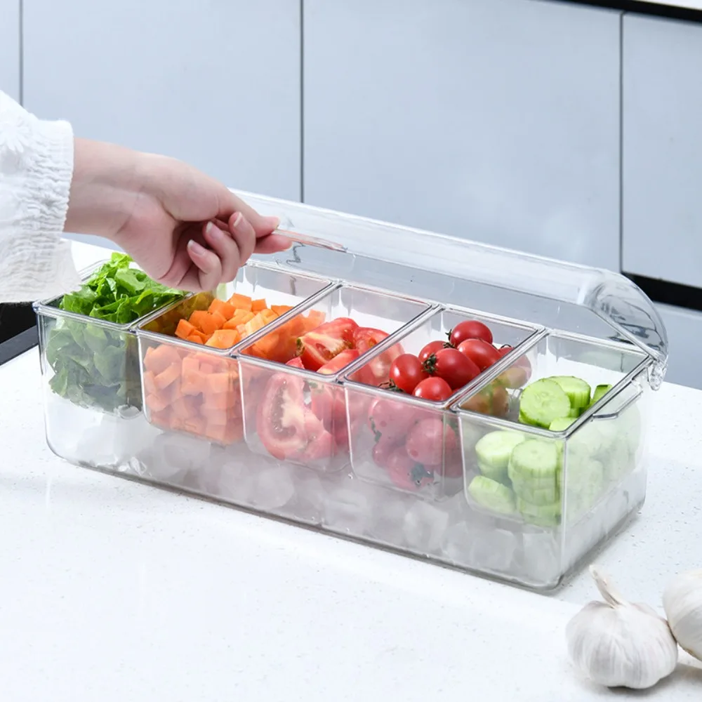 Multifunction Transparent Fresh Iced Box Detachable 4/5 Grids Refrigerator Storage Box Double Layered Plastics Ice Fruit Tray
Multifunction Transparent Fresh Iced Box Detachable 4/5 Grids Refrigerator Storage Box Double Layered Plastics Ice Fruit Tray