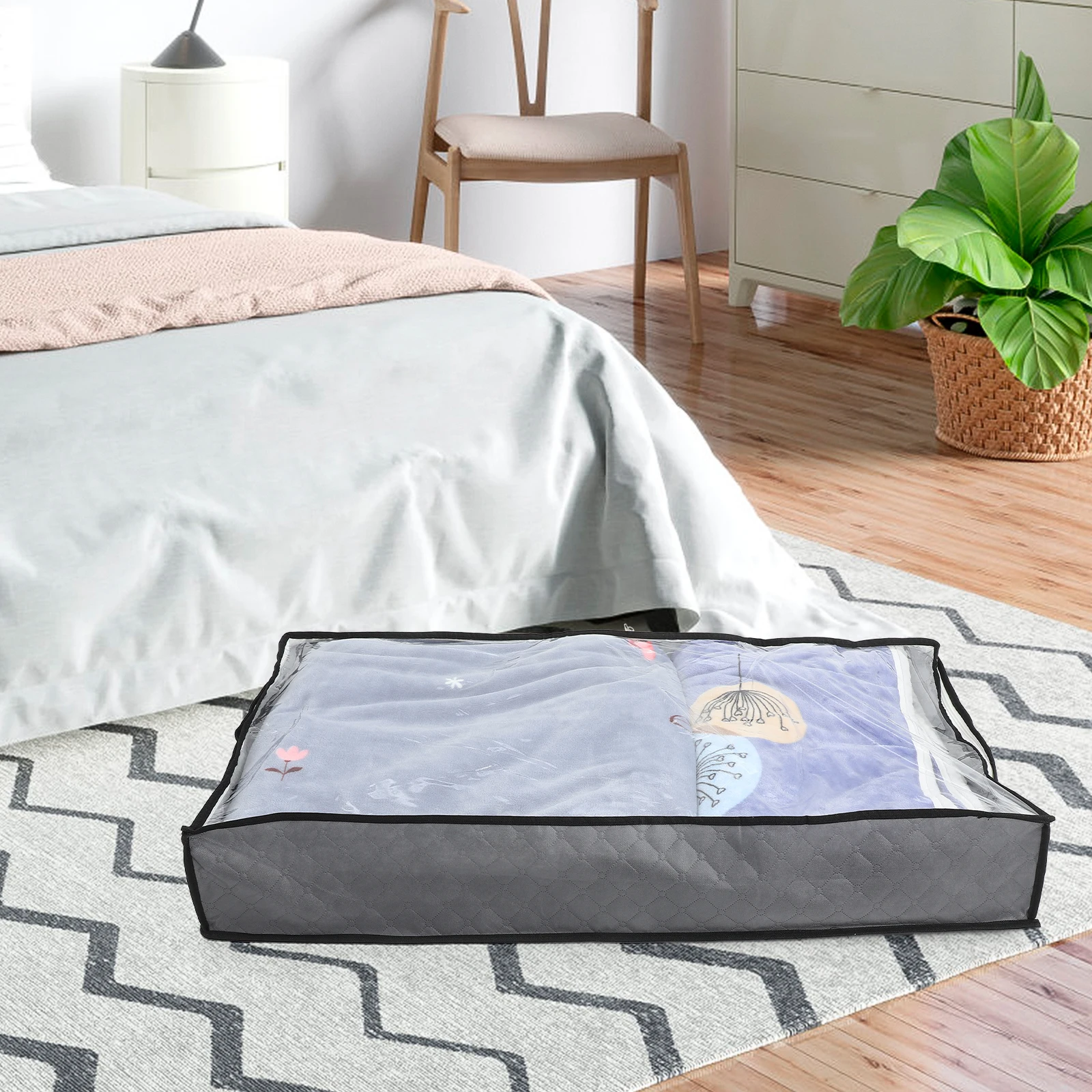2pcs Under Bed Storage Bags Foldable Quilt Clothes Containers Dustproof ganizer Boxes Deep Gray H Zippered Bag
2pcs Under Bed Storage Bags Foldable Quilt Clothes Containers Dustproof ganizer Boxes Deep Gray H Zippered Bag