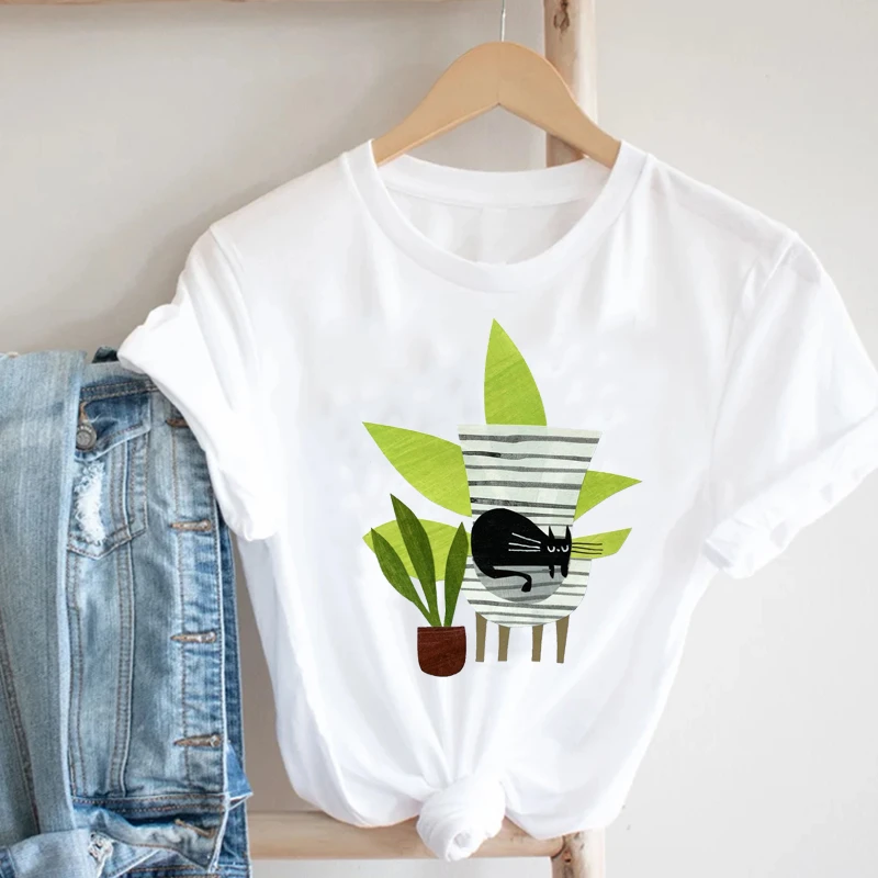 Women Printing Cat Pet Funny Animal Spring Summer 90s Ladies Style Fashion Pretty Print Tee Top Tshirt Nice Graphic T-shirt
Women Printing Cat Pet Funny Animal Spring Summer 90s Ladies Style Fashion Pretty Print Tee Top Tshirt Nice Graphic T-shirt