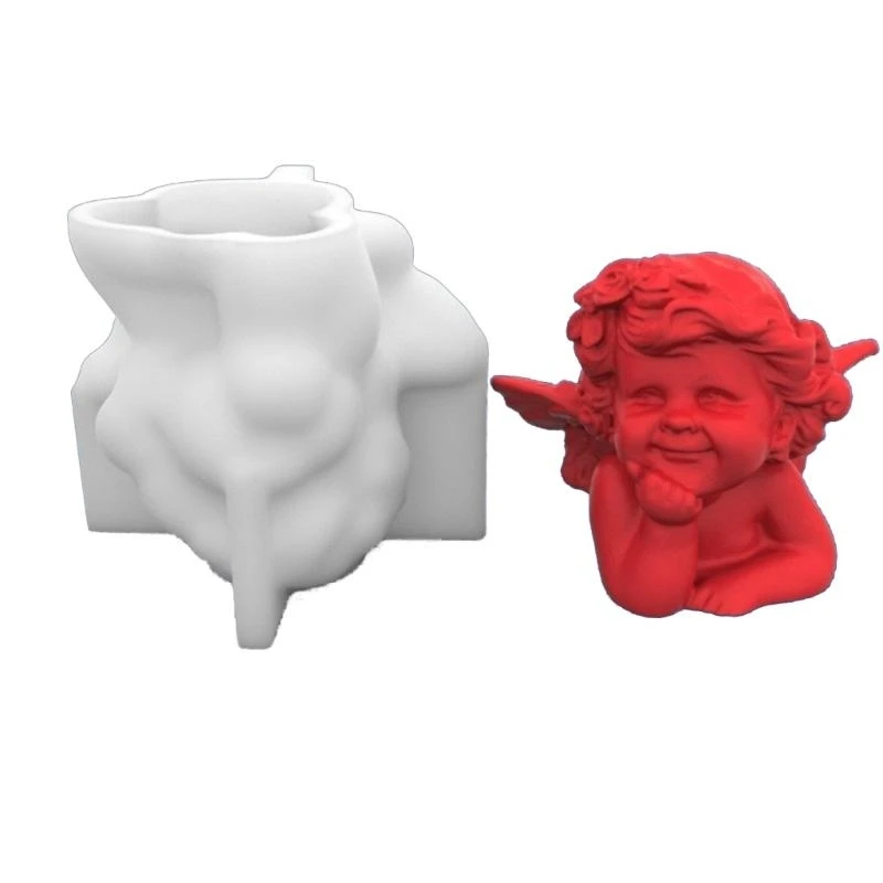 3D Little Angel Shaped Silicone Mould Plasters Crafts Making Supplies
3D Little Angel Shaped Silicone Mould Plasters Crafts Making Supplies