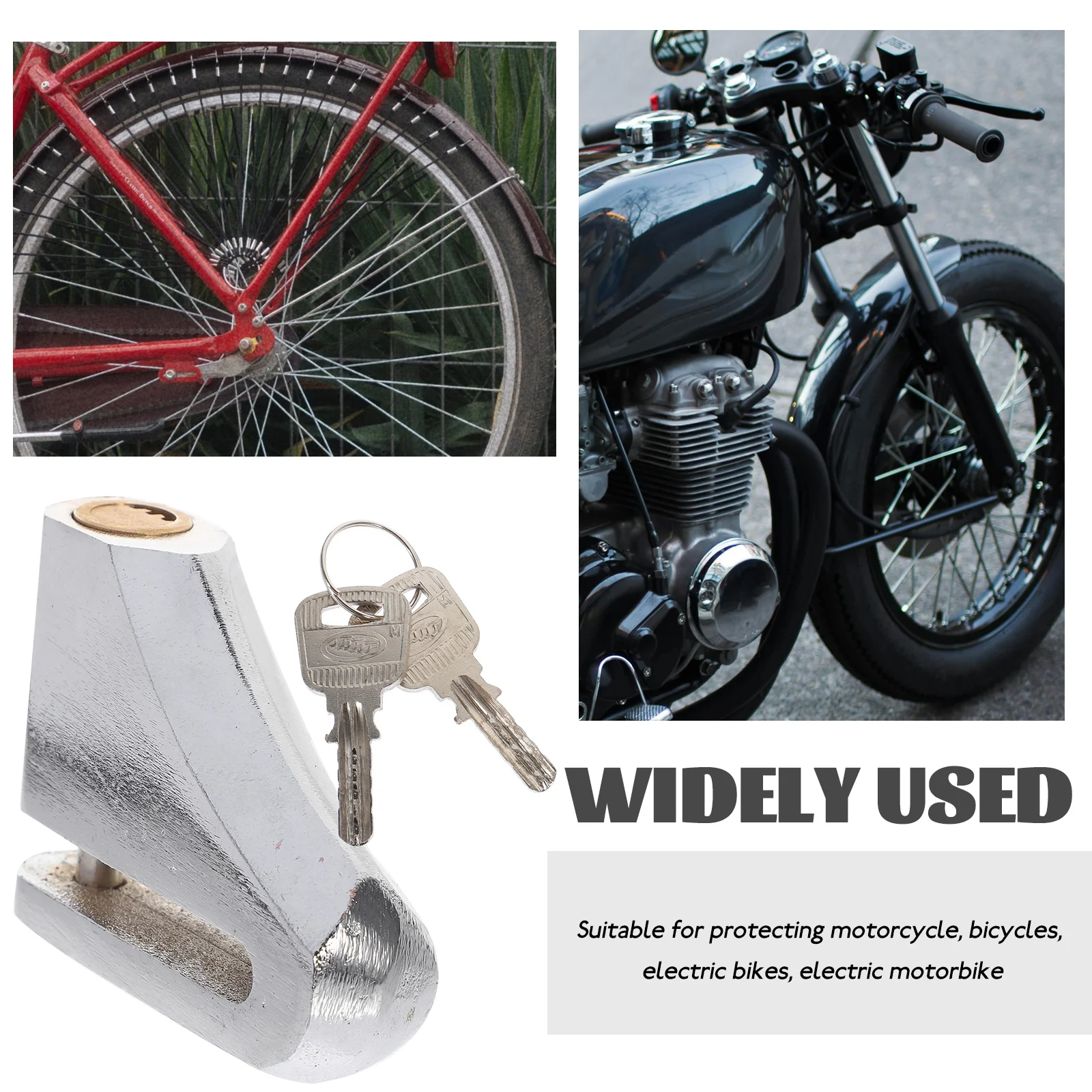 Bicycle Lock Silver Disc Brake Lock for Motorcycle Bicycles Electric Bike Anti Theft Heavy Duty Wheel Locks Bike Accessories
Bicycle Lock Silver Disc Brake Lock for Motorcycle Bicycles Electric Bike Anti Theft Heavy Duty Wheel Locks Bike Accessories