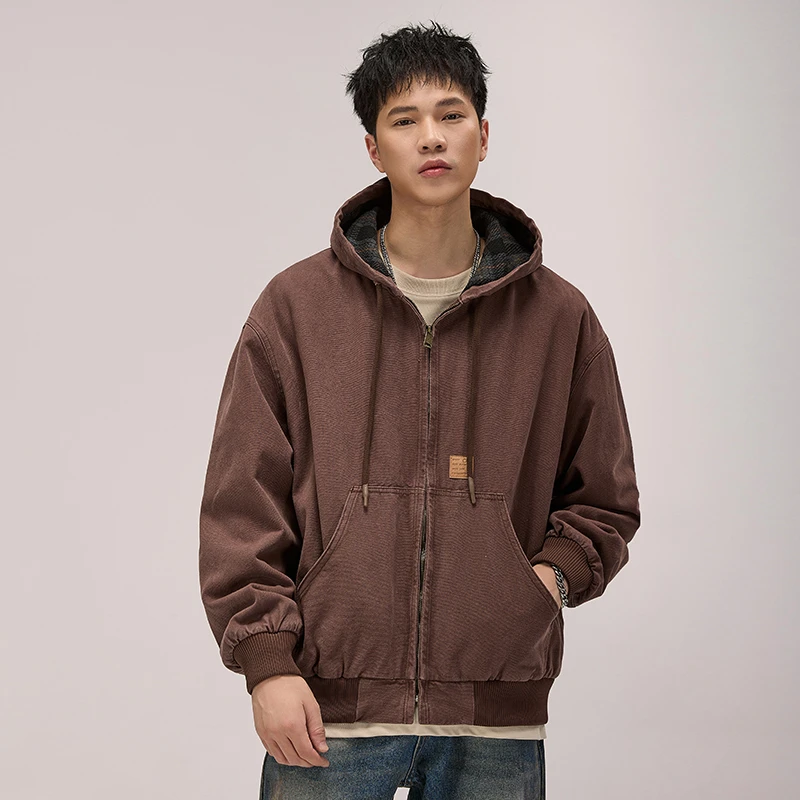 Men's Spring Autumn Washed Cotton Plus Size Loose Casual Hood Cargo Jacket Streetwear Cityboy Coat Outerwear Varsity Jacket Men
Men's Spring Autumn Washed Cotton Plus Size Loose Casual Hood Cargo Jacket Streetwear Cityboy Coat Outerwear Varsity Jacket Men