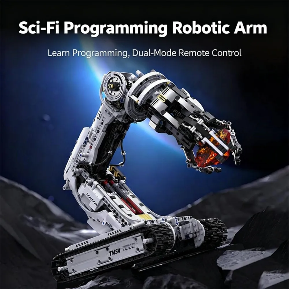 Программируемый комплект для сборки роботизированной руки, 1468 шт., кодирование STEM с механическим захватом, усовершенствованная инженерная игрушка для подростков и взрослых
Программируемый комплект для сборки роботизированной руки, 1468 шт., кодирование STEM с механическим захватом, усовершенствованная инженерная игрушка для подростков и взрослых