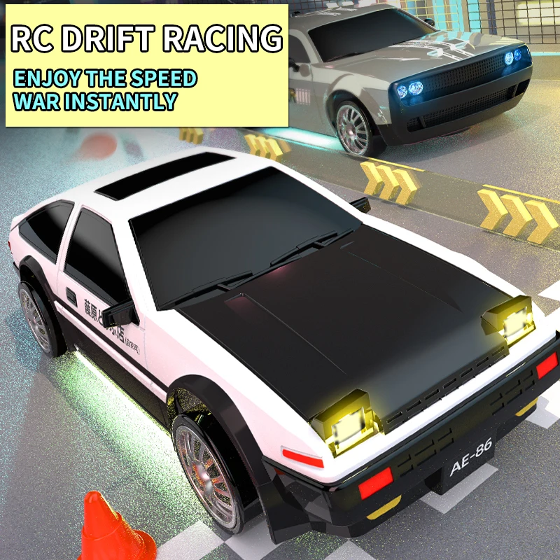 2.4G High speed Drift Rc Car 4WD Toy Remote Control AE86 Model GTR Vehicle Car RC Racing Cars Toy for Children Christmas Gifts
2.4G High speed Drift Rc Car 4WD Toy Remote Control AE86 Model GTR Vehicle Car RC Racing Cars Toy for Children Christmas Gifts