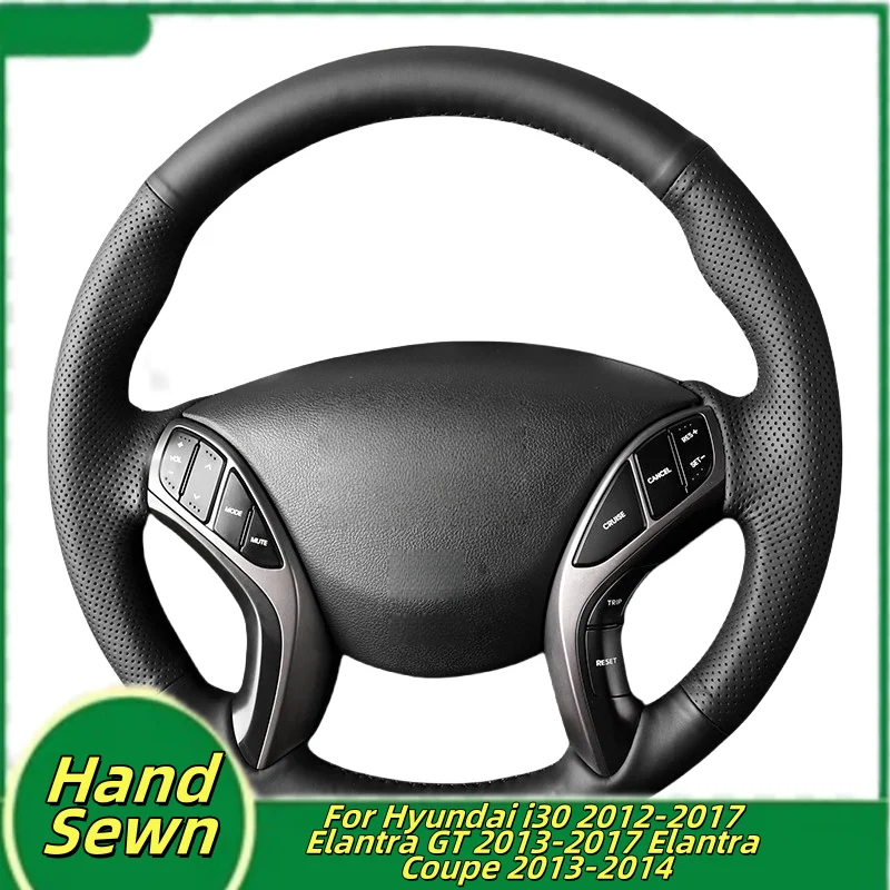 Car Steering Wheel Cover Hand-Sewn Microfiber Leather For Hyundai I30 2012-2017 Elantra GT 2013-2017 Elantra Coupe 2013-2014
Car Steering Wheel Cover Hand-Sewn Microfiber Leather For Hyundai I30 2012-2017 Elantra GT 2013-2017 Elantra Coupe 2013-2014