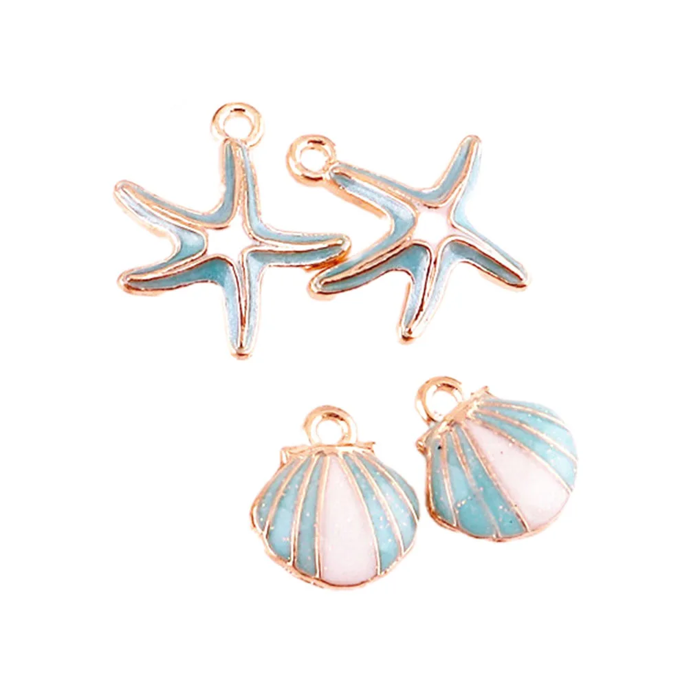 20pcs Shell Ocean Series Diy Necklace Pendants Keychain Hanging Ornaments Craft Alloy Jewelry Accessories For Birthday Gift
20pcs Shell Ocean Series Diy Necklace Pendants Keychain Hanging Ornaments Craft Alloy Jewelry Accessories For Birthday Gift