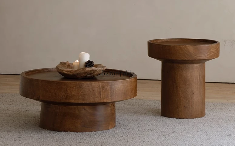 Whole wood creative seal coffee table log Japanese wabi-sabi wind all solid wood edge table
Whole wood creative seal coffee table log Japanese wabi-sabi wind all solid wood edge table