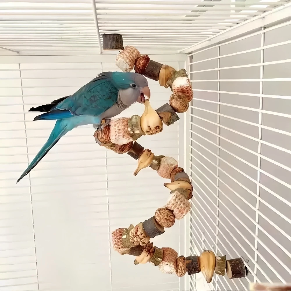 Parrot Chew Toy Flexible String Hanging Bird Foraging Toy for Budgie Cockatiel Lovebird Cage Accessories Parrots Supplies
Parrot Chew Toy Flexible String Hanging Bird Foraging Toy for Budgie Cockatiel Lovebird Cage Accessories Parrots Supplies
