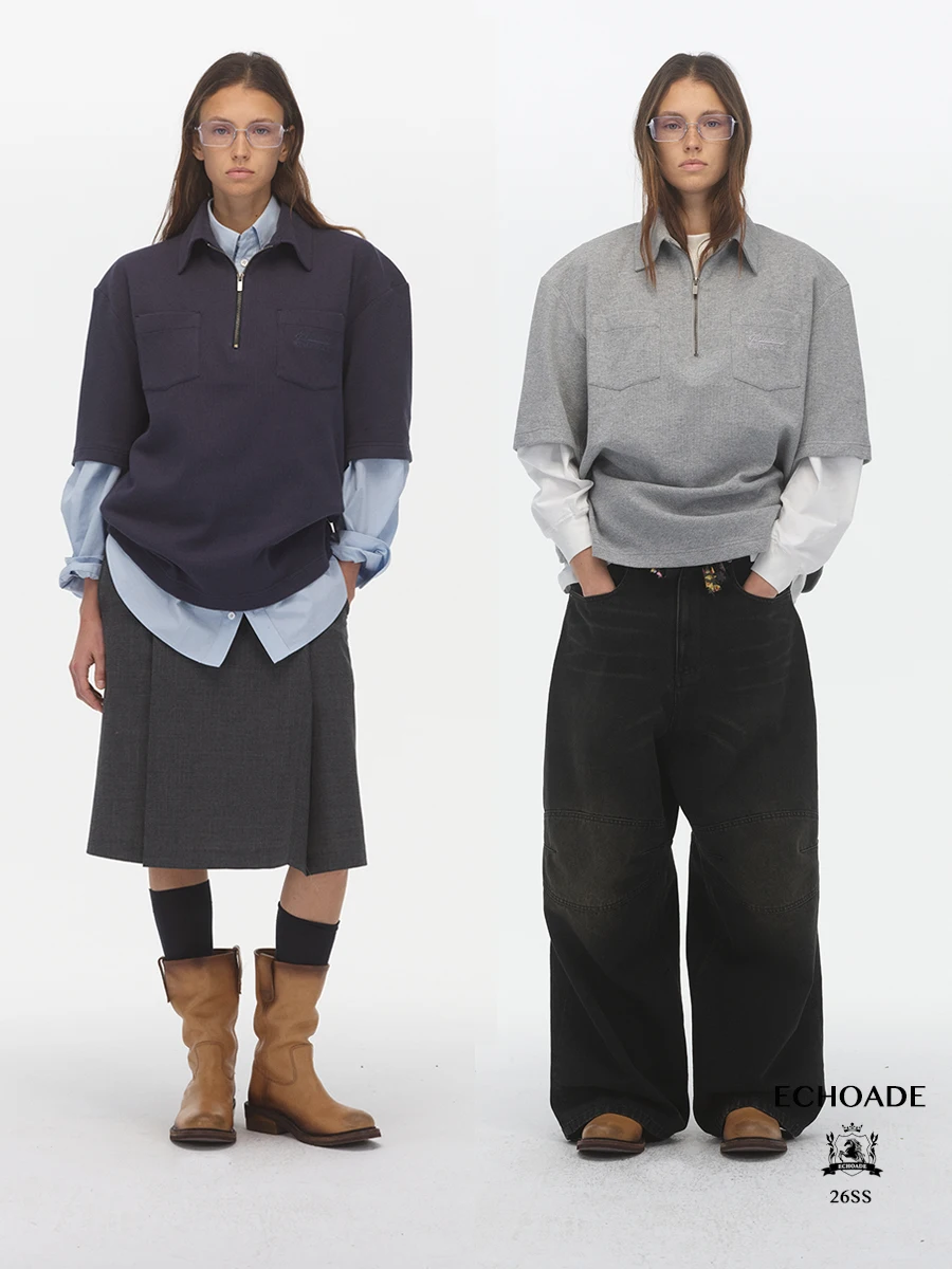 Женская хлопковая футболка Ade Early Spring Layered Wear свободного кроя с вышивкой логотипа и спущенным плечом, короткий рукав
Женская хлопковая футболка Ade Early Spring Layered Wear свободного кроя с вышивкой логотипа и спущенным плечом, короткий рукав