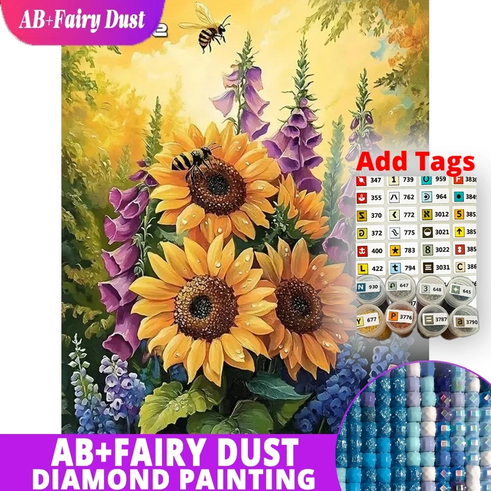 AB Fairy Dust DMC stickers New Arrival Diamond Painting Sunflower DIY Pattern For Adults Beginners Diamond Mosaic Picture Rhines
AB Fairy Dust DMC stickers New Arrival Diamond Painting Sunflower DIY Pattern For Adults Beginners Diamond Mosaic Picture Rhines