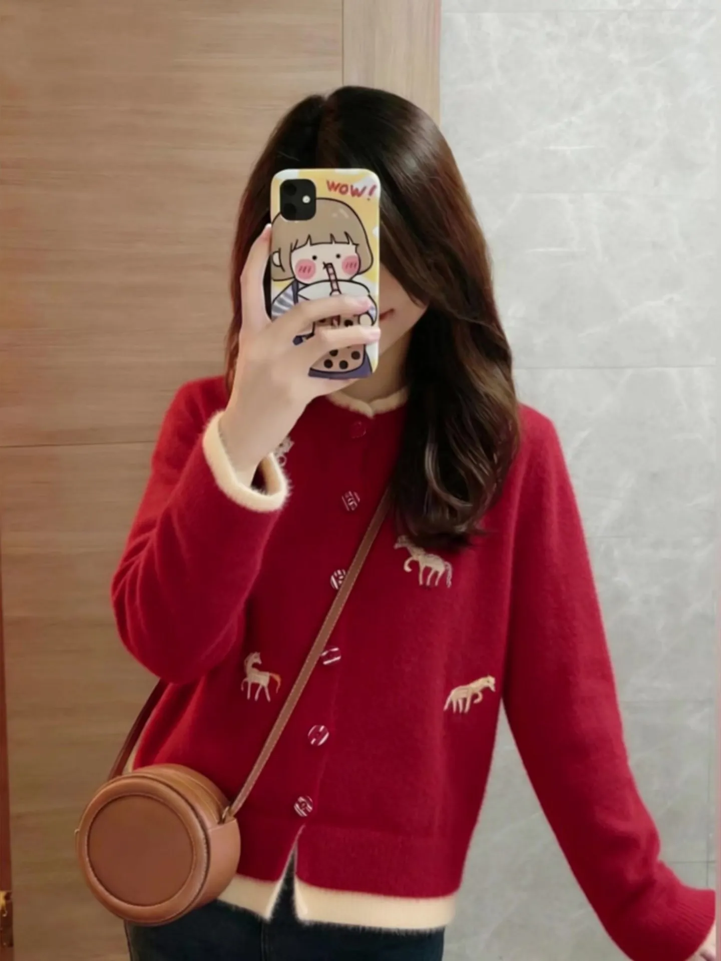 Red Embroidered Sweater Cardigan Luy Year New Year Good Lu Women's Faion Outerwear Winter New Arrival Versatile Fem
Red Embroidered Sweater Cardigan Luy Year New Year Good Lu Women's Faion Outerwear Winter New Arrival Versatile Fem