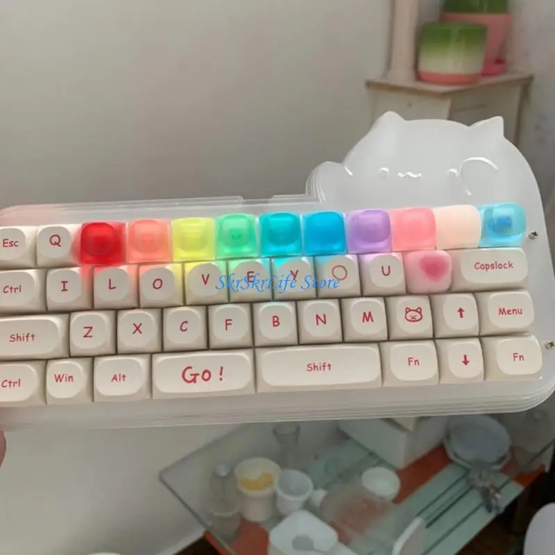 E65E Keyboard Cap Colorful Mechanical Keyboard Resin Epoxy Frosted Keycap Soft Light Diffusion For Mechanical Keyboard
E65E Keyboard Cap Colorful Mechanical Keyboard Resin Epoxy Frosted Keycap Soft Light Diffusion For Mechanical Keyboard
