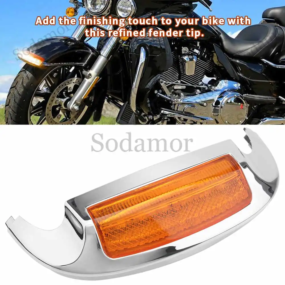 For Harley Touring Electra Glide Ultra Classic Tri Glide CVO FLHTCUL FLHTK 2014+ Motorcycle Front Fender Tip Light Lamp Edge Led
For Harley Touring Electra Glide Ultra Classic Tri Glide CVO FLHTCUL FLHTK 2014+ Motorcycle Front Fender Tip Light Lamp Edge Led