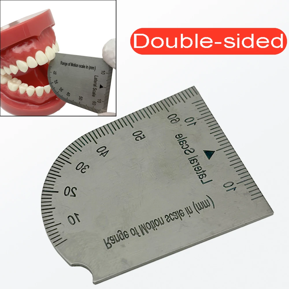 Dental Precision Measuring Ruler Thickened metal Bite Gauge Caliper High Quality Mouth Gag Opening Capacity Measuring Ruler
Dental Precision Measuring Ruler Thickened metal Bite Gauge Caliper High Quality Mouth Gag Opening Capacity Measuring Ruler