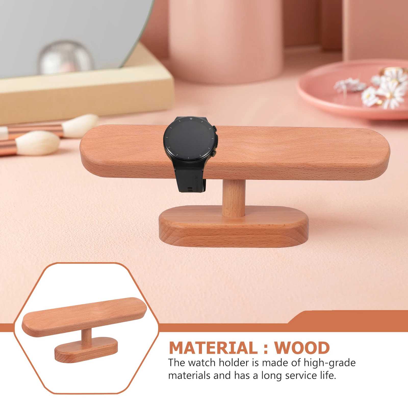 Natural Wood Jewelry Display Rack Watch Bracelet Holder Storage Organizer Stand For Home Shop Wooden Jewelry Storage Rack
Natural Wood Jewelry Display Rack Watch Bracelet Holder Storage Organizer Stand For Home Shop Wooden Jewelry Storage Rack