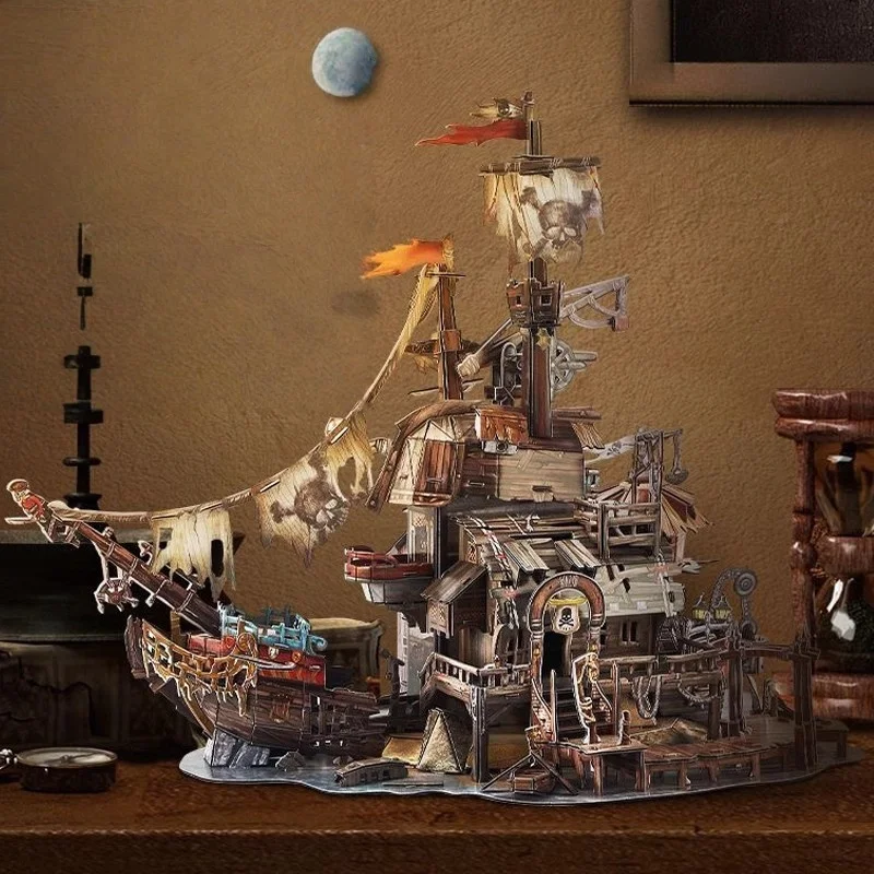3D Pirate Ship Wood Puzzle Large DIY Sailing Boat Model Kit, Educational Building Toy for Adults & Kids, Collectible Home Decor
3D Pirate Ship Wood Puzzle Large DIY Sailing Boat Model Kit, Educational Building Toy for Adults & Kids, Collectible Home Decor