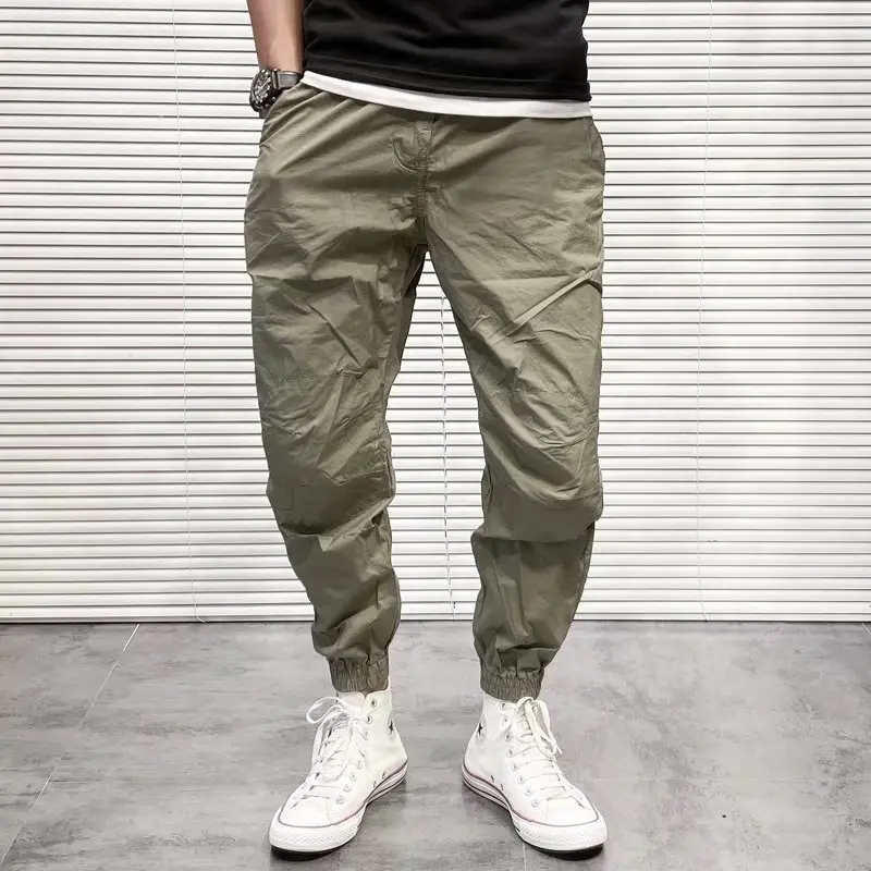 Spring Autumn Elastic Waist Cargo Pants Men's 3D Patch Elastic Breathable Casual Loose Workwear Trousers Khaki Cotton
Spring Autumn Elastic Waist Cargo Pants Men's 3D Patch Elastic Breathable Casual Loose Workwear Trousers Khaki Cotton