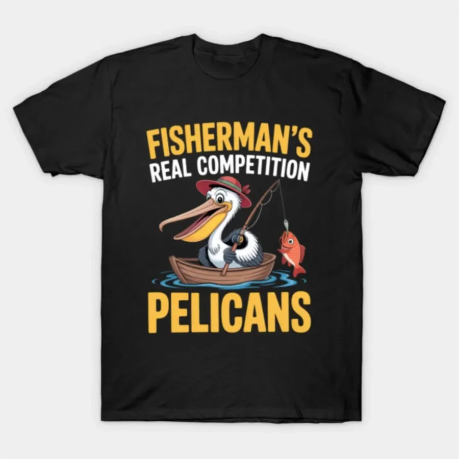 Pelican Fisherman's Real Competition Funny Bird Graphic Tee Men's Crew Neck Trip T-Shirt
Pelican Fisherman's Real Competition Funny Bird Graphic Tee Men's Crew Neck Trip T-Shirt