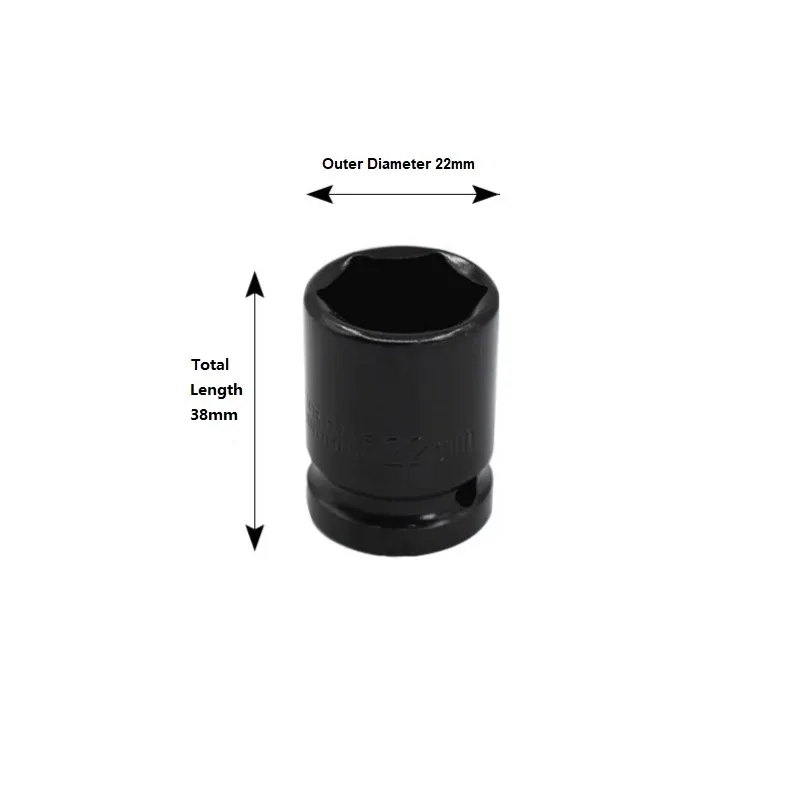 High Quality Black 8/9/10/11/12/13/14/15/16 Mm Steel Impact Socket 1/2" Square Drive Metric Sockets Wrench Air Tool
High Quality Black 8/9/10/11/12/13/14/15/16 Mm Steel Impact Socket 1/2" Square Drive Metric Sockets Wrench Air Tool