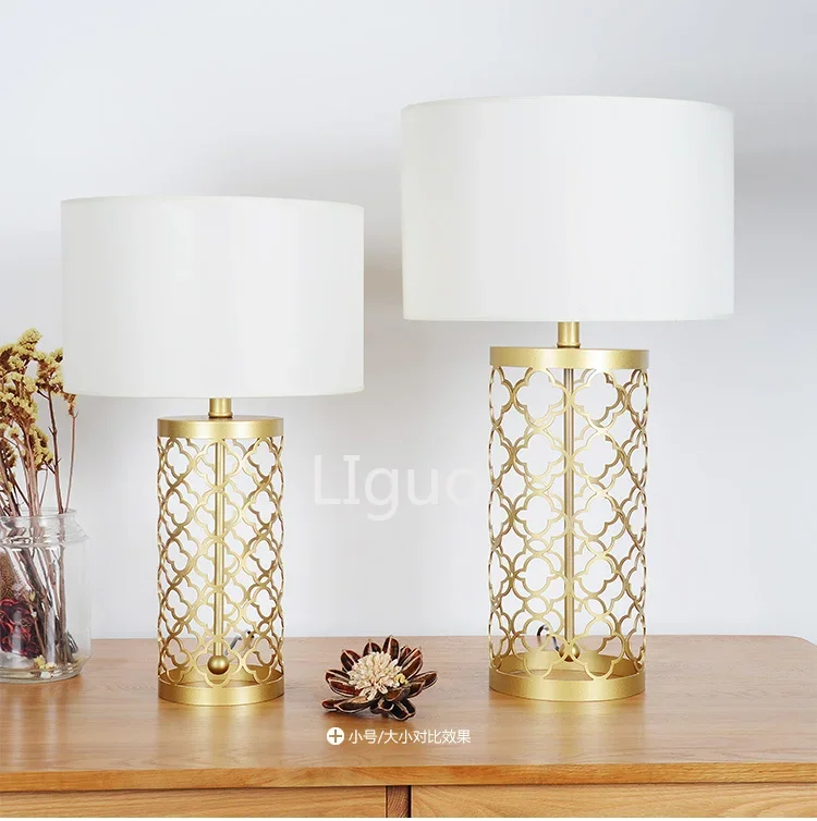 High Quality Simple Warm Golden Table Lamps Retro Creative American Style Lighting For Bedroom Foyer Hotel Decorative Lights
High Quality Simple Warm Golden Table Lamps Retro Creative American Style Lighting For Bedroom Foyer Hotel Decorative Lights