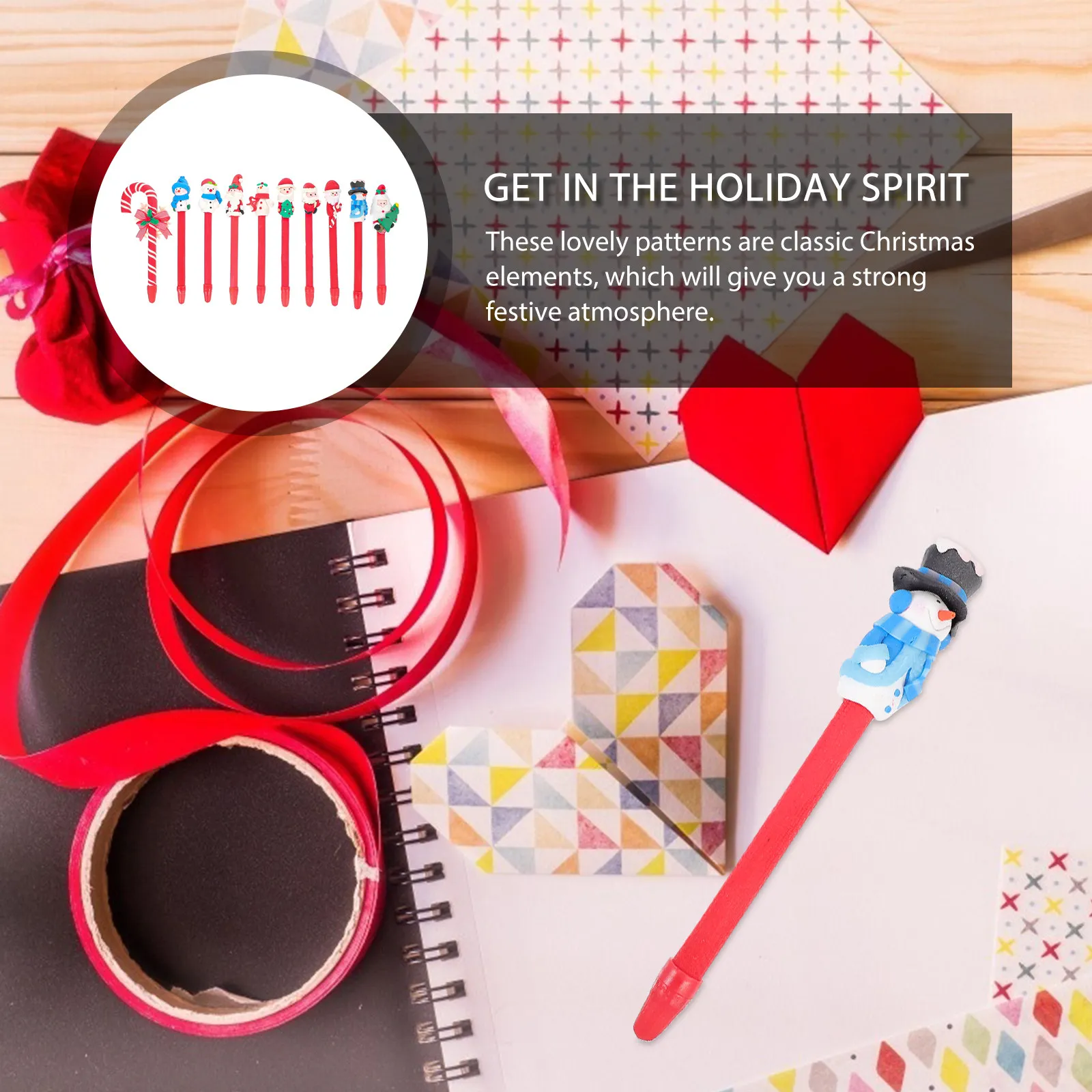 10Pcs Holiday Christmas Ballpoint Pens Polymer Clay Smooth Writing Gel Ink Pen Students Stationery School Office Stationery
10Pcs Holiday Christmas Ballpoint Pens Polymer Clay Smooth Writing Gel Ink Pen Students Stationery School Office Stationery