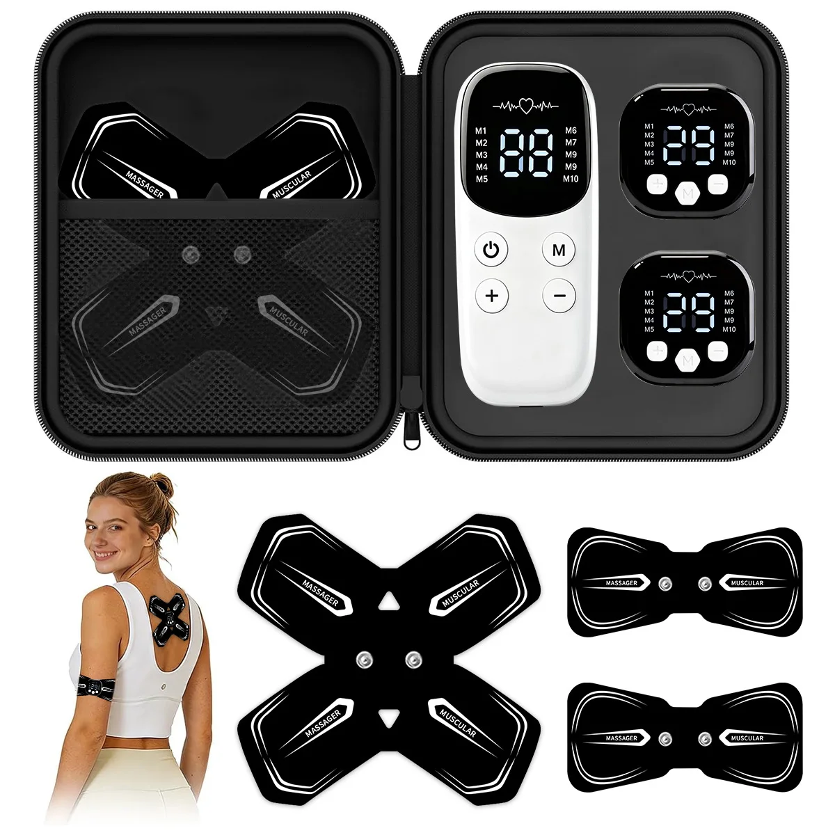 Neck Massager EMS Body Massage Electric Cervical Massage Patch Low Frequency Pulse Muscle Stimulator Pads Pain Relief Relaxation
Neck Massager EMS Body Massage Electric Cervical Massage Patch Low Frequency Pulse Muscle Stimulator Pads Pain Relief Relaxation