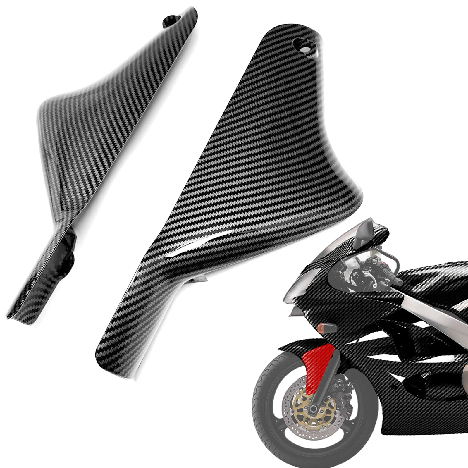 for kawasaki zx 6r zx6r 2000-2002 Carbon Fiber Pattern Front Mud guard Side Fender Fairing Cowl Accessories
for kawasaki zx 6r zx6r 2000-2002 Carbon Fiber Pattern Front Mud guard Side Fender Fairing Cowl Accessories