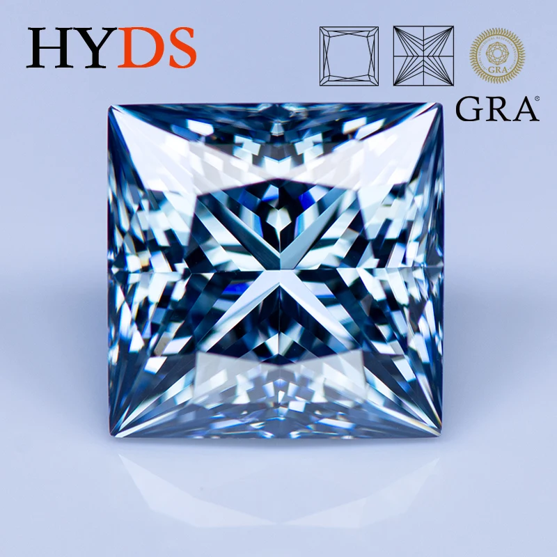 Moissanite Stone Princess Cut VVS1 Natural Royal Blue Color Charms Beads for Jewelry Making Rings Pendant with GRA Certificate
Moissanite Stone Princess Cut VVS1 Natural Royal Blue Color Charms Beads for Jewelry Making Rings Pendant with GRA Certificate