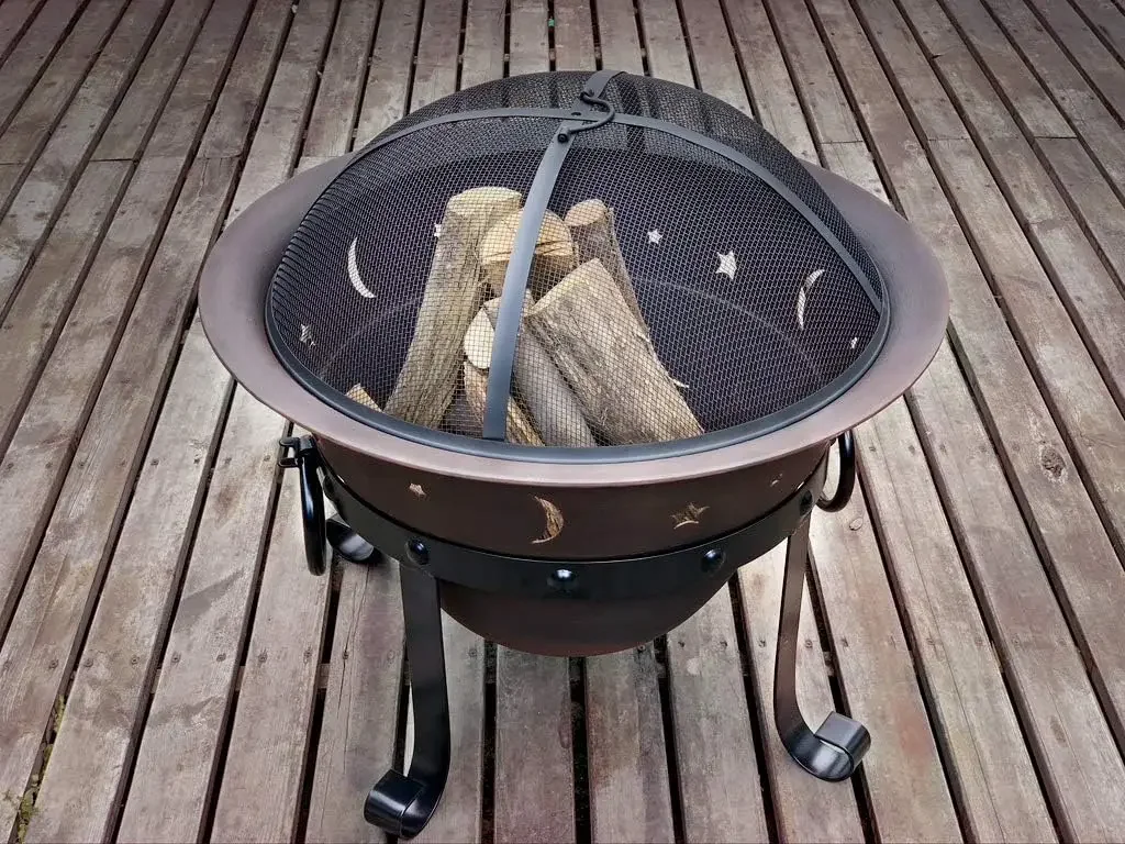Cast Iron Fire Pits, Outdoor Round Wood Burning Fire Pit Bowl with Mesh Screen,Fireplace Poker,29 inch cast Iron Black
Cast Iron Fire Pits, Outdoor Round Wood Burning Fire Pit Bowl with Mesh Screen,Fireplace Poker,29 inch cast Iron Black