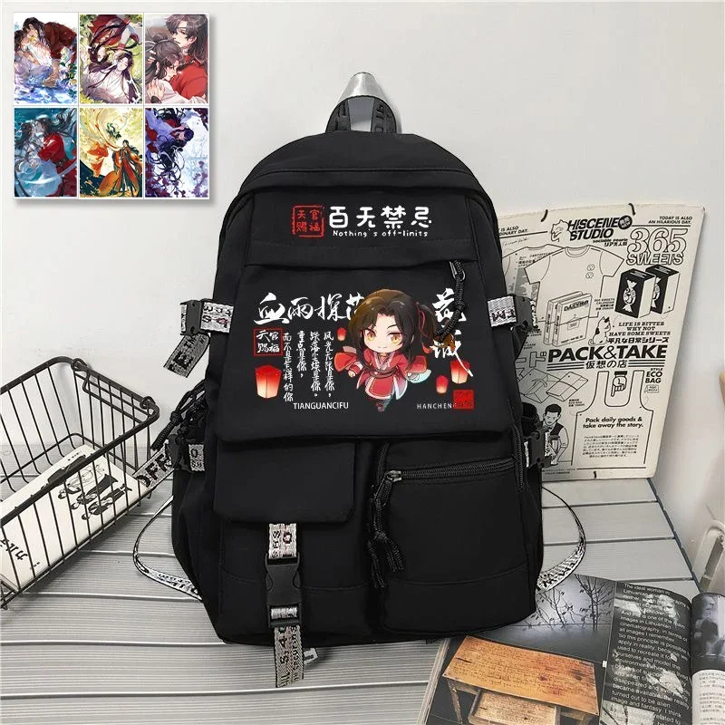 31×45×14cm Black White Grey, Heaven officials blessing, Tian Guan Ci Fu, Kids Teens School Bags, Anime Backpacks Girls Boys
31×45×14cm Black White Grey, Heaven officials blessing, Tian Guan Ci Fu, Kids Teens School Bags, Anime Backpacks Girls Boys