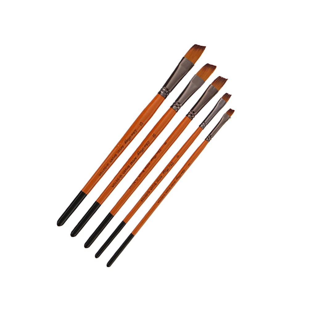 5pcs Painting Brushes Oil Acrylic Watercolor Supplies Nylon Wool Drawing Tools Beginner Artist Students 
5pcs Painting Brushes Oil Acrylic Watercolor Supplies Nylon Wool Drawing Tools Beginner Artist Students