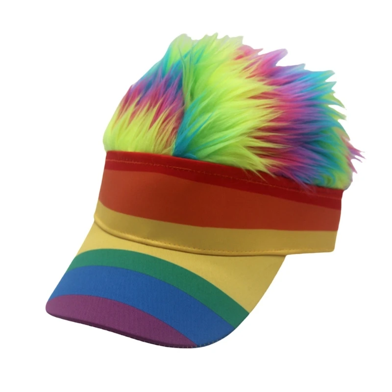 Vibrant Synthetic Hair Integrated Adjustable Hat Youth Festival Costume Prop
Vibrant Synthetic Hair Integrated Adjustable Hat Youth Festival Costume Prop