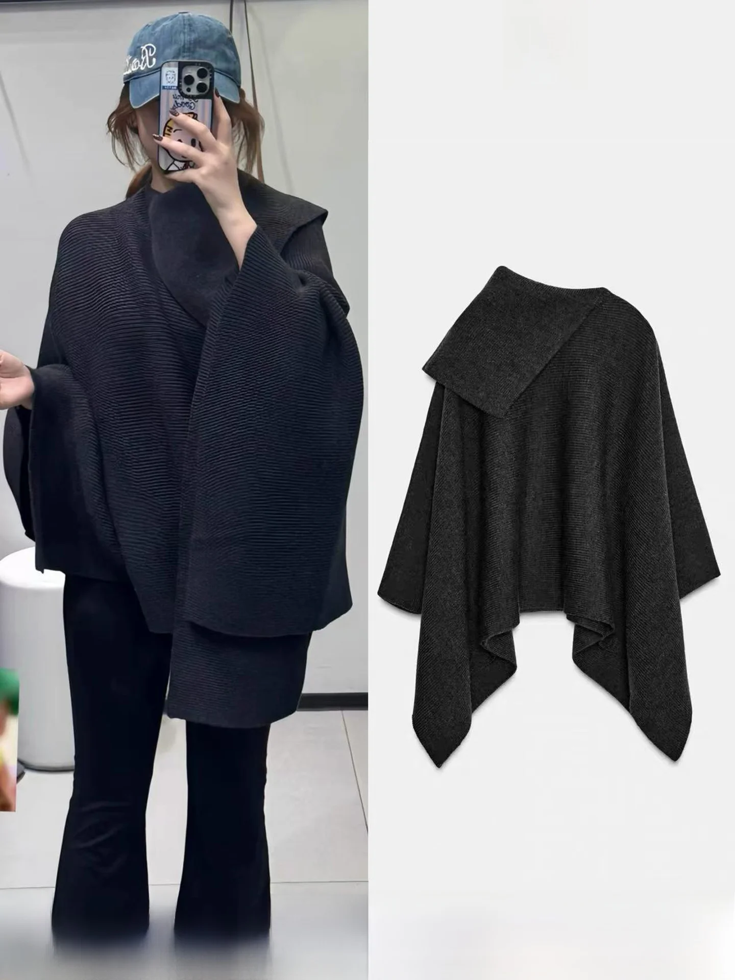 New Autumn Winter Women's Long Sleeve Asymmetric Collar Cowl Neck Open Cardigan Coat 6771129 922 Loose Fit Medium Thickness
New Autumn Winter Women's Long Sleeve Asymmetric Collar Cowl Neck Open Cardigan Coat 6771129 922 Loose Fit Medium Thickness